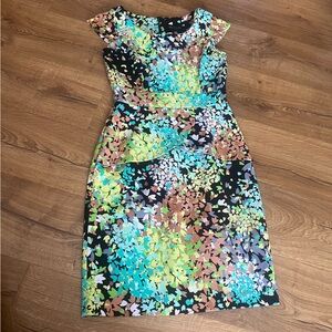 Perceptions Floral Peplum Dress – Size 4